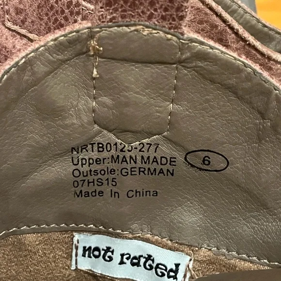 Not Rated tall fashion boots cowgirl country sz 6 - Picture 4 of 5